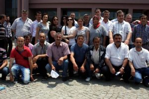 Bursa'da taşeron iş&ccedil;ilerden eylem