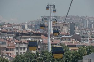 Yenimahalle-Şentepe teleferiği yolcu taşımaya başladı