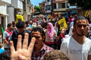 Sisi'nin cumhurbaşkanlığı protesto edildi