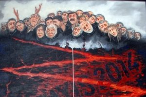 301 madencinin acısı tuvalde
