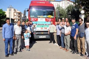 İHH'dan sığınmacılara 22'nci yardım TIR'ı
