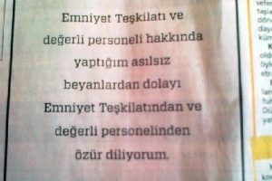 Gazeteye verdiği ilanla itiraf etti