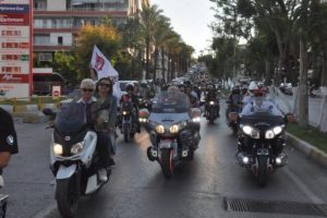 Motosiklet tutkunları nefes kesti