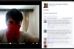 Kırmızı fularlı kıza kırmızı fularlı hacker