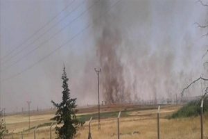 Suriye sınırındaki yangın korkuttu