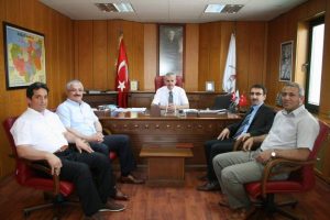 Okul m&uuml;d&uuml;rlerinden Sarıkaya'ya hayırlı olsun ziyareti