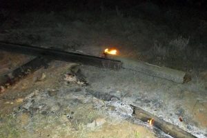 Tren rayı hırsızlığına su&ccedil;&uuml;st&uuml;!