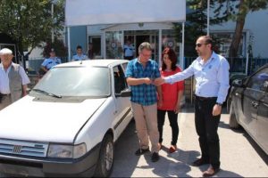 9 ay sonra otomobiline kavuştu