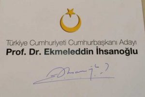 İhsanoğlu'nun logosu tartışma yarattı