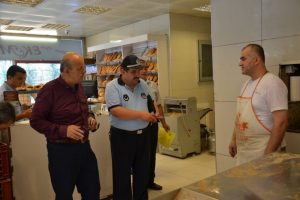 Zabıta ekiplerinden fırın ve pastahanelerde denetim