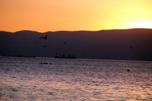 Gemlik'te g&uuml;n batımı b&uuml;y&uuml;ledi