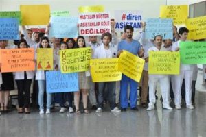 Asistan hekimler iş bıraktı