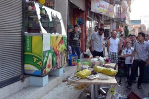 Tehlikeli gerginlik! Satırlı ve maskeli grup...