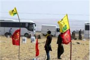 Suriye sınırına PKK bayrağı astılar!