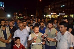 İneg&ouml;l'de Gazze i&ccedil;in dua n&ouml;beti