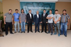 Motosikletli Kuryeler Derneği Bozbey'i ziyaret etti