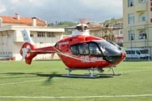 Ambulans helikopter 3 yaşındaki Eyl&uuml;l i&ccedil;in havalandı