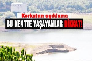 Korkutan a&ccedil;ıklama! 1 aylık su kaldı!