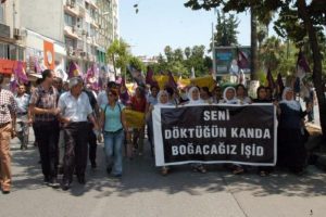 Mersin'de IŞİD protestosu