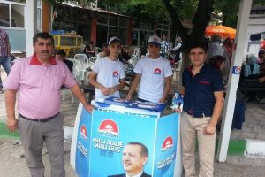 Erdoğan standına b&uuml;y&uuml;k ilgi
