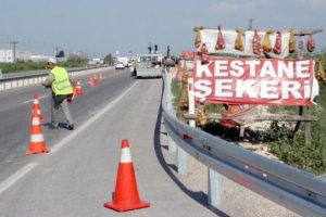 Karayollarında soğan satanlara engel