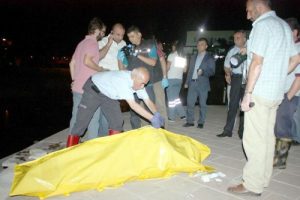 Oltasına ceset takıldı