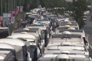 İstanbul trafiği durdu