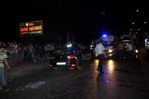 Kavşakta zincirleme kaza