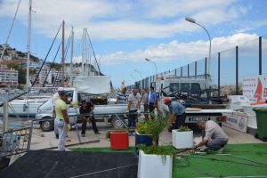 Yelken kul&uuml;b&uuml; yıkıldı