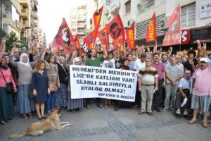 İzmir'de Lice protestosu