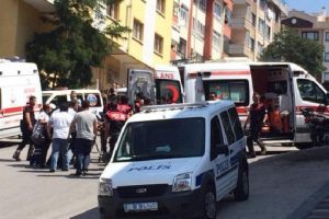Dehşet anları kamerada