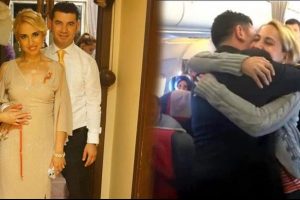 Pilottan u&ccedil;akta evlenme teklifi