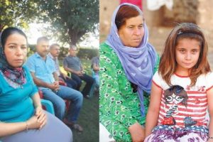 Ezidiler katliamdan ka&ccedil;an kardeşlerine kucak a&ccedil;ıyor