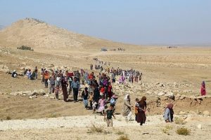 Taşıyamadığı 3 &ccedil;ocuğundan birini Sincar Dağı'nda bıraktı