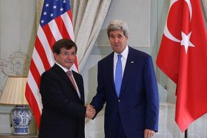 Aliyev ve Kerry'den Davutoğlu'na tebrik