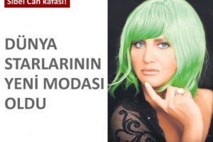 Yeşil peruk yıldızlar arasında moda oldu...