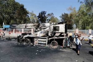 Yemen'de Husilere hava saldırısı