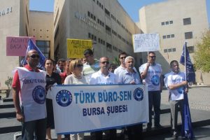 Bursa'da adliye &ccedil;alışanlarından Erdoğan'a mektup