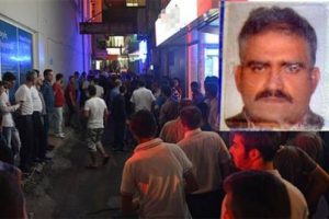 Eşler kavga etti, o &ouml;ld&uuml;