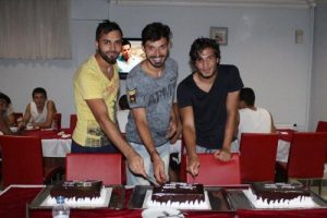 Manisaspor'da 3 doğum g&uuml;n&uuml; kutlaması