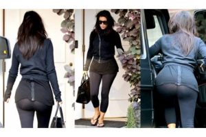 Kim Kardashian, Beverly Hills'te objektiflere yakalandı....