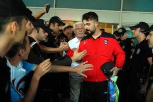Trabzonspor'a İstanbul'da coşkulu karşılama