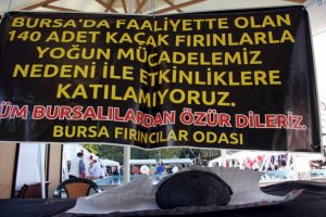 Bursa'da Ahilik kutlamalarında fırıncı protestosu