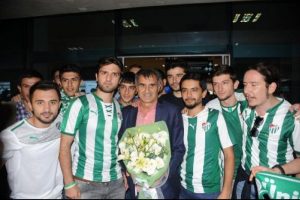 Bursaspor kafilesi Rize'de