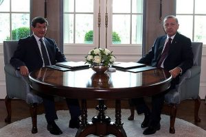 Cumhurbaşkanı Erdoğan Başbakan Davutoğlu'nu kabul etti