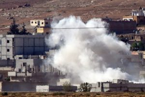 &Ccedil;atışmalar Kobani'nin g&uuml;neyinde yoğunlaştı