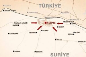 IŞİD Kobani'nin dış mahallelerinde