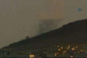 Kobani'de &ccedil;atışmalar şiddetlendi