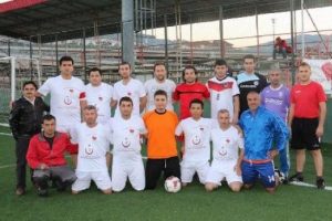 Organ bağışına dikkat &ccedil;ekmek i&ccedil;in futbol...