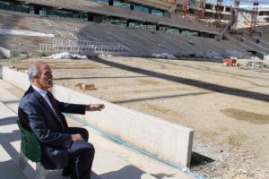 Timsah Arena'da sıra "Timsah" fig&uuml;r&uuml;nde